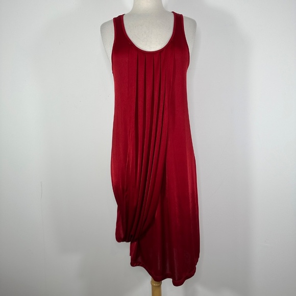 Jean Paul Gautier for Target Collab Red Draping Dress Women's Size Medium - Picture 3 of 14